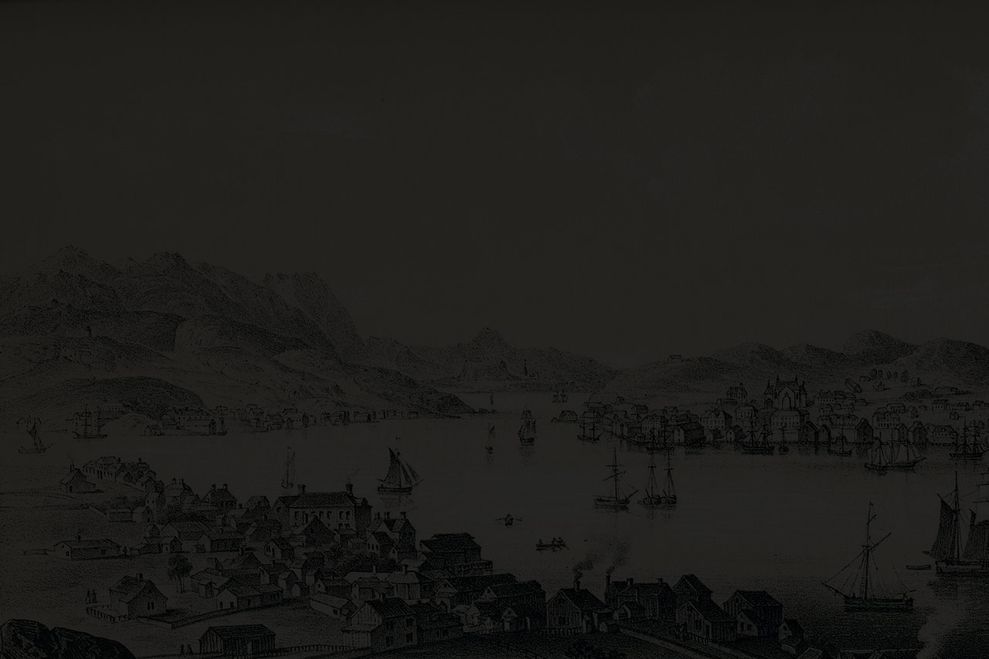 Historisk tegning fra Kristiansund